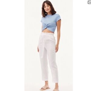 Bella Dahl Seamed Straight Leg Trousers.